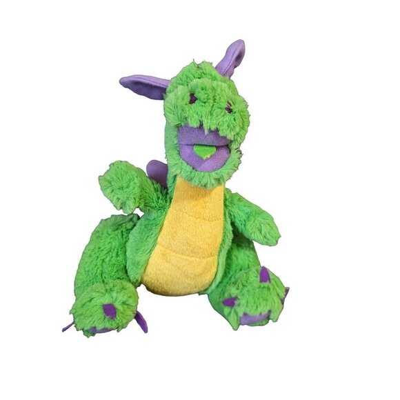 Steven Smith Green Dragon Plush Purple Wings And Ears 8 inch Stuffed Animal Toy - Picture 9 of 9